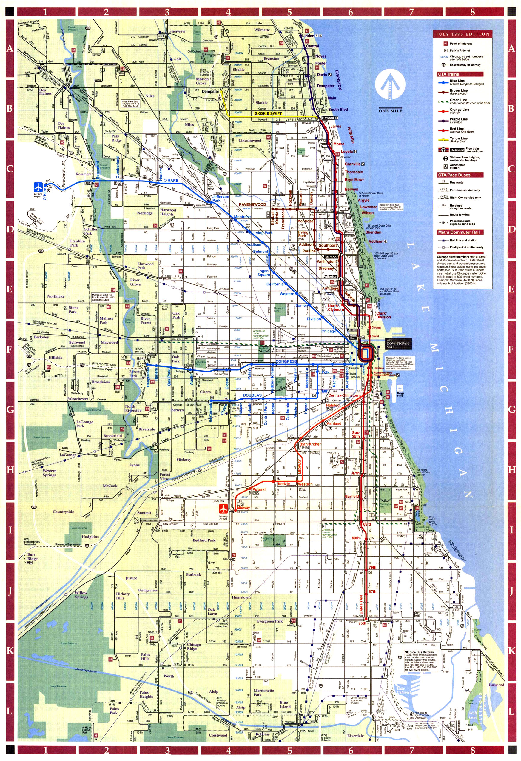 Chicago L Org System Maps Route Maps