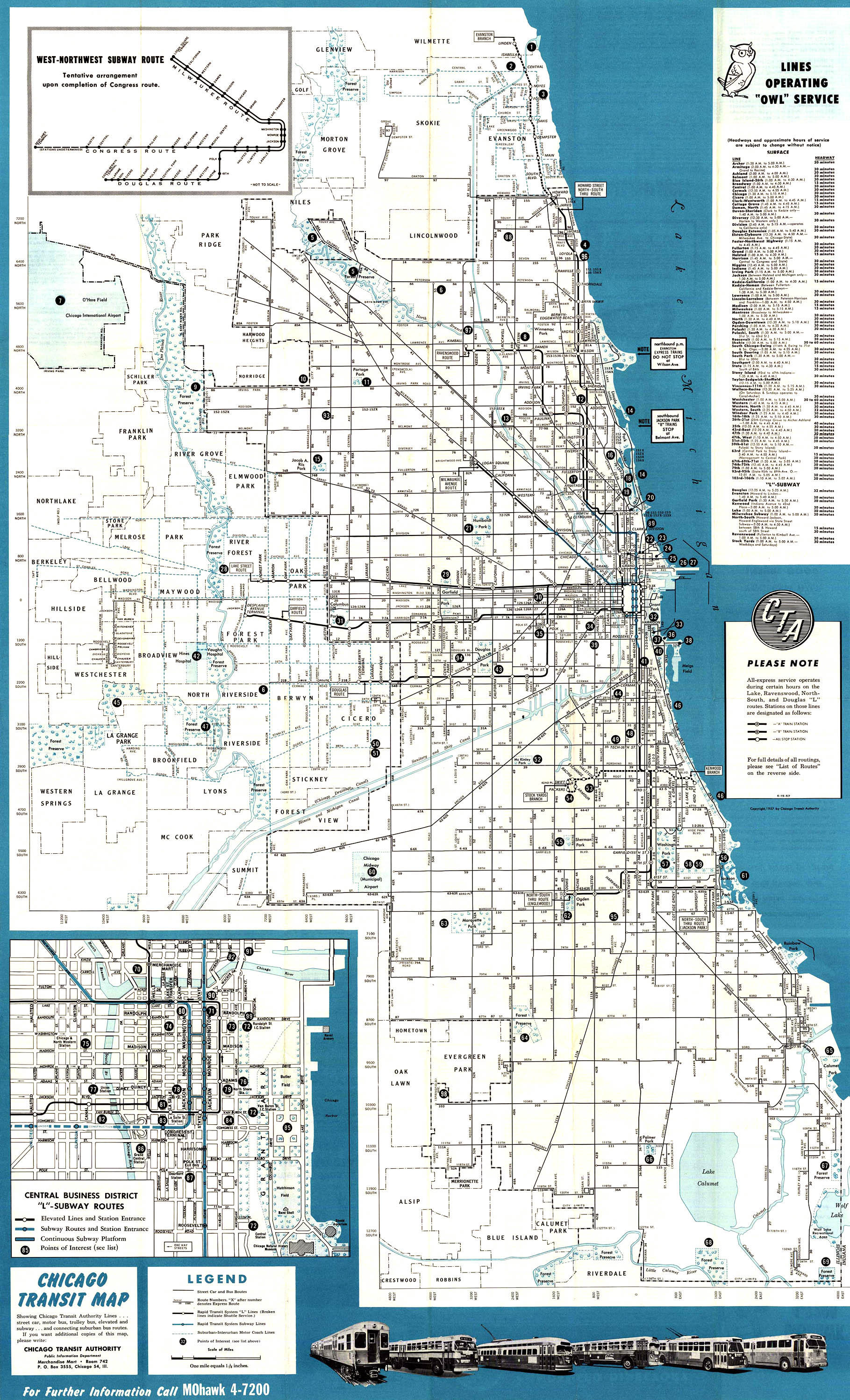 Chicago System Maps Route Maps