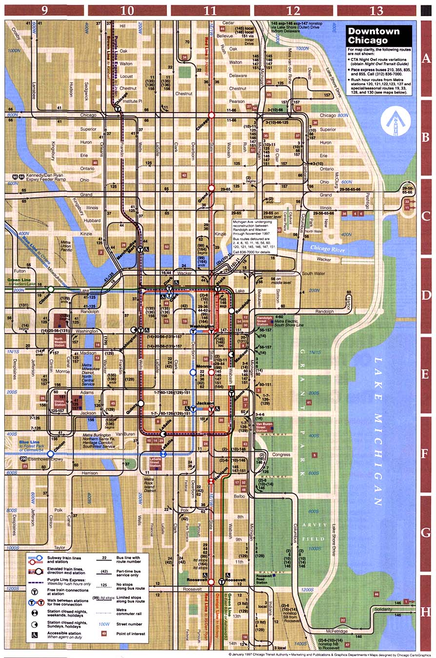 Chicago System Maps Route Maps