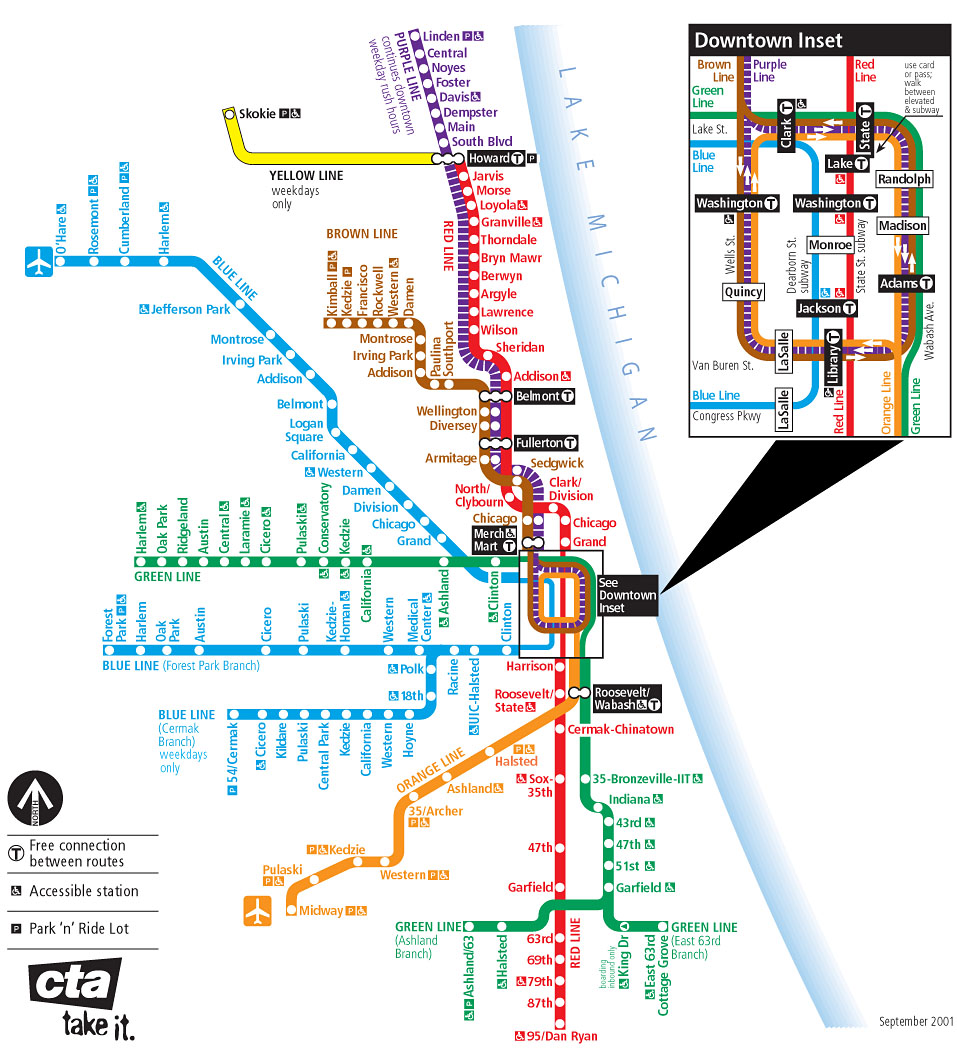 Chicago System Maps Route Maps