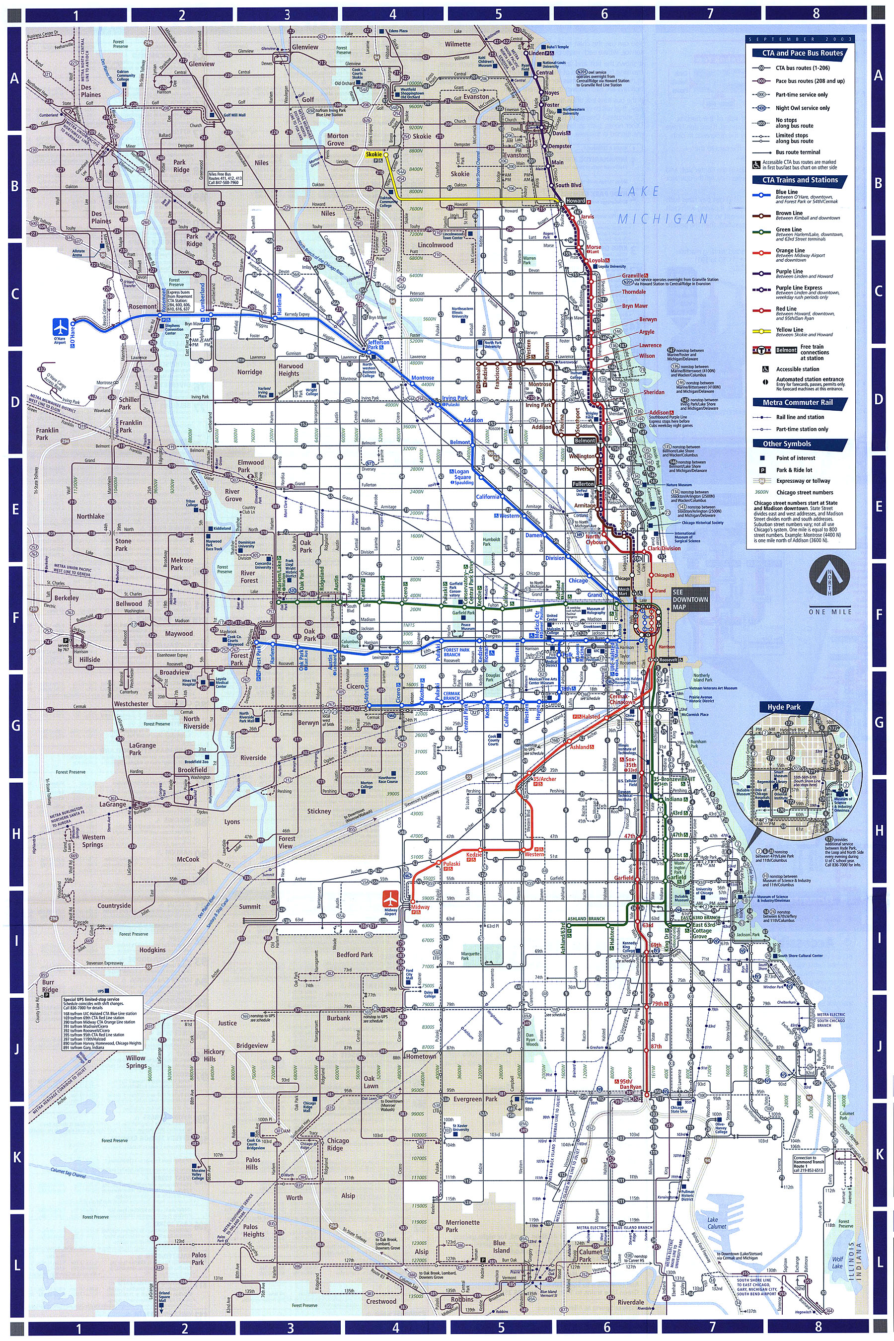 Chicago System Maps Route Maps